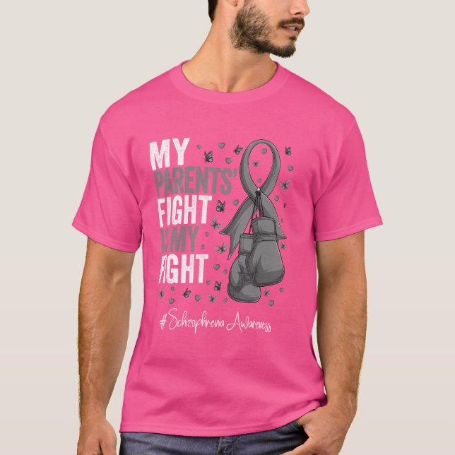 T-shirt Sensibilisation des parents de rubans d'argent à l (Devant)
