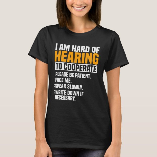 T-shirt Sensibilisation des sourds Aide auditive Implant A (Devant)