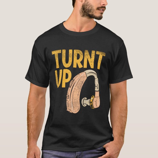 T-shirt Sensibilisation des sourds Augmentation de l'aide  (Devant)