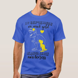 T-shirt Sensibilisation Dinosaure Cancer De L'Enfance En S