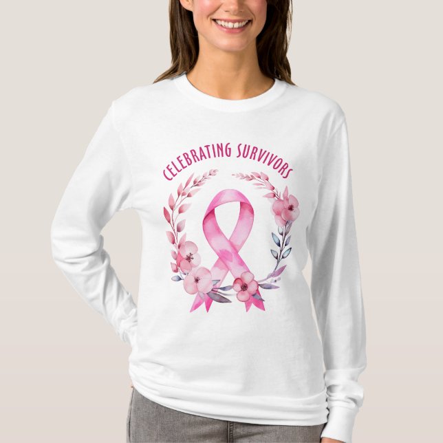 T-SHIRT SENSIBILISATION ET PRÉVENTION AU CANCER DU SEIN (Devant)