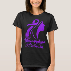 T-shirt Sensibilisation Fibro Warrior Fighter Patient Grun