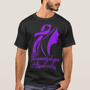 T-shirt Sensibilisation Fibro Warrior Fighter Patient Grun
