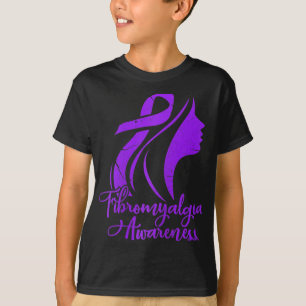 T-shirt Sensibilisation Fibro Warrior Fighter Patient Grun