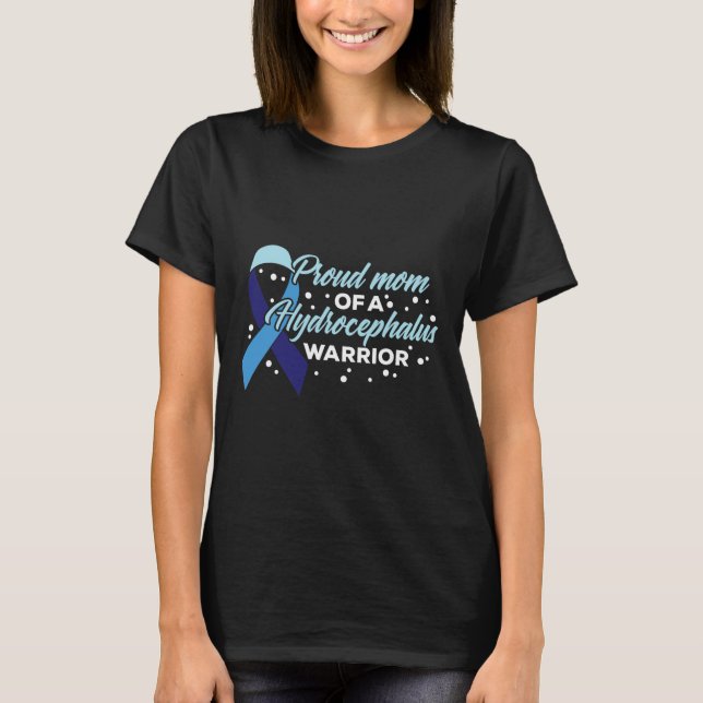 T-shirt Sensibilisation Fière Maman D'Un Guerrier D'Hydroc (Devant)