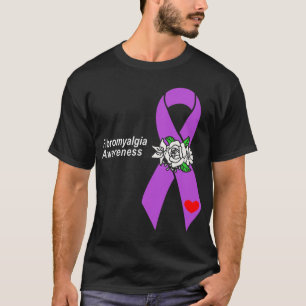 T-shirt Sensibilisation Fleurs de ruban violet