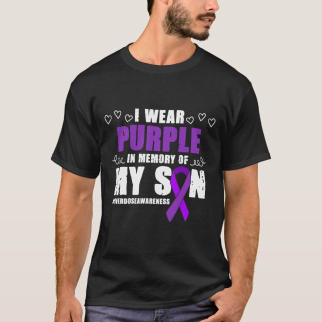 T-shirt Sensibilisation internationale aux surdoses Porter (Devant)