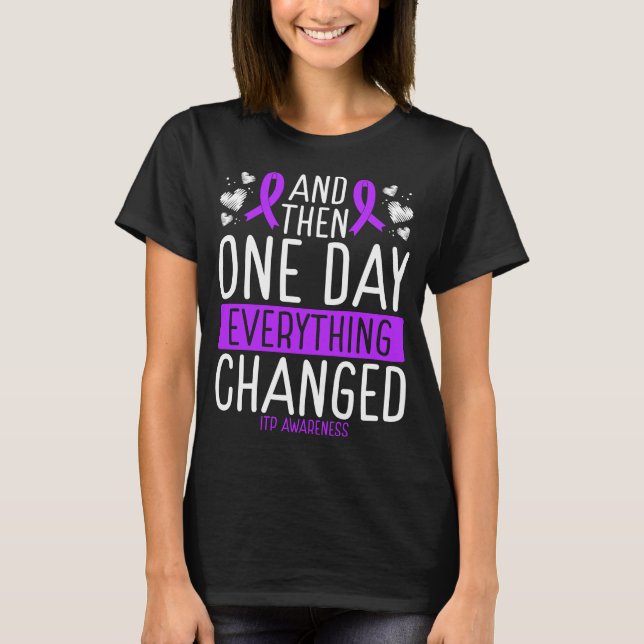 T-shirt Sensibilisation ITP Ribbon Warrier Sensibilisation (Devant)