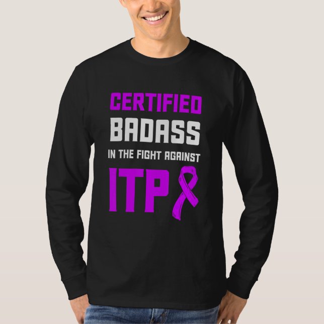 T-shirt Sensibilisation Itp Thrombocytopénie Immune Thromb (Devant)
