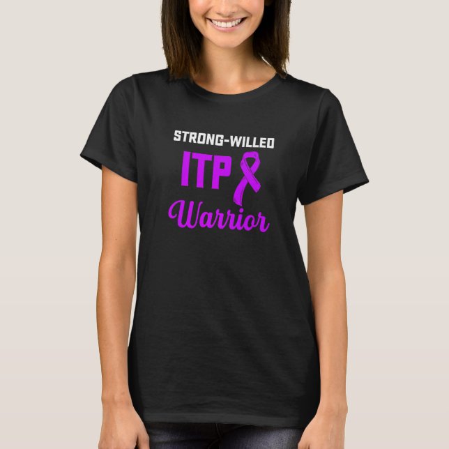 T-shirt Sensibilisation Itp Thrombocytopénie Immune Thromb (Devant)