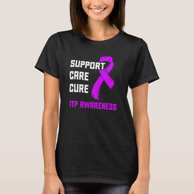 T-shirt Sensibilisation Itp Thrombocytopénie Immune Thromb (Devant)