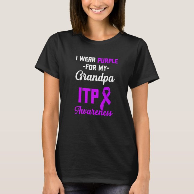 T-shirt Sensibilisation Itp Thrombocytopénie Immune Thromb (Devant)
