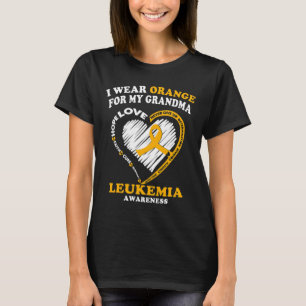 T-shirt Sensibilisation - Je Porte De L'Orange Pour Ma Gra