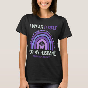 T-shirt Sensibilisation Je Porte Du Violet Pour Mon Mari