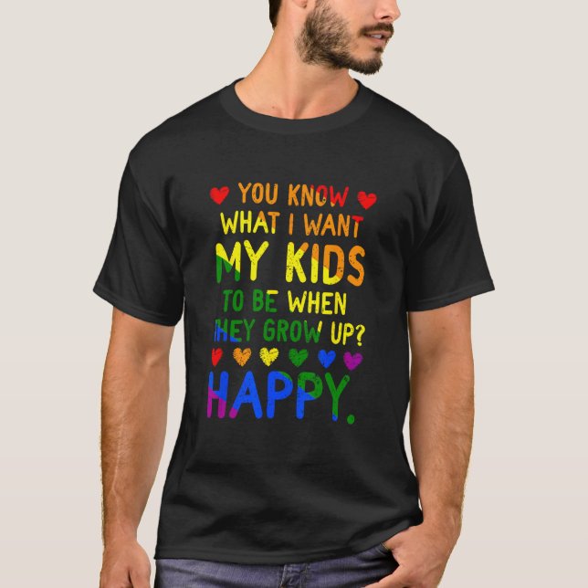 T-shirt Sensibilisation LGBT Parents Maman Papa Gay Les Tr (Devant)