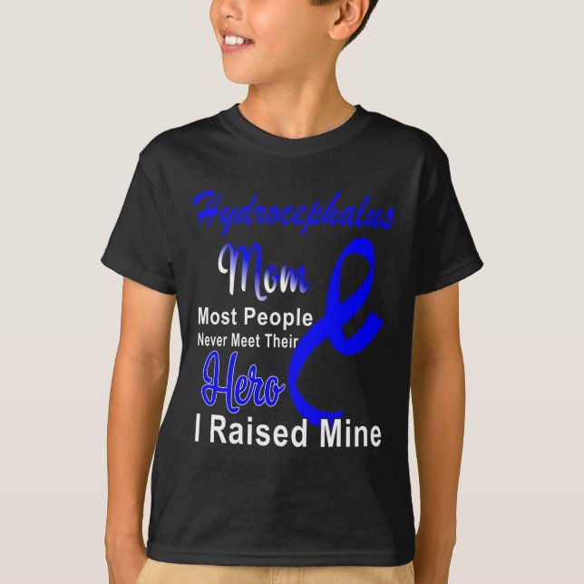 T-shirt Sensibilisation Maman Blue Ribbon Mère Soutien (Devant)