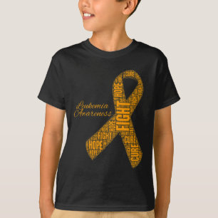 T-shirt Sensibilisation Orange Ribbon Combattre Hope Cure