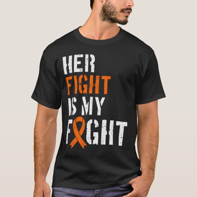 T-shirt Sensibilisation Son Combat Est Mon Soutien De Comb (Devant)