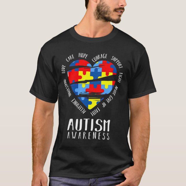 T-shirt Sensibilisation sur l'autisme (Devant)