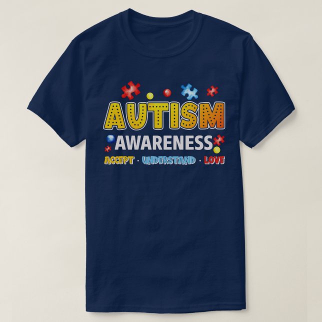 T-shirt Sensibilisation sur l'autisme (Design devant)