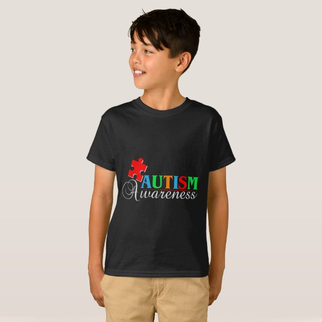 T-shirt Sensibilisation sur l'autisme (Devant entier)