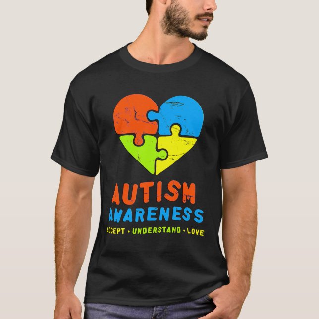 T-shirt Sensibilisation sur l'autisme 2017 Accepter Compre (Devant)