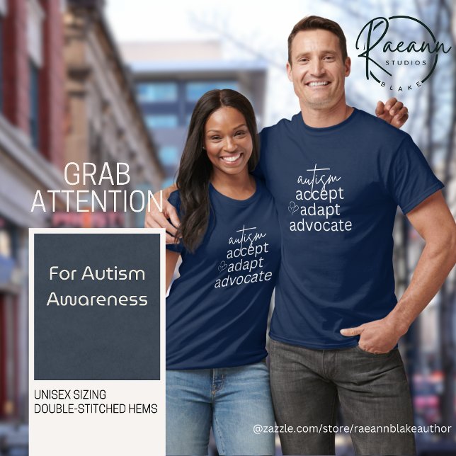 T-shirt Sensibilisation sur l'autisme Accepter Adapt Advoc (Créateur téléchargé)