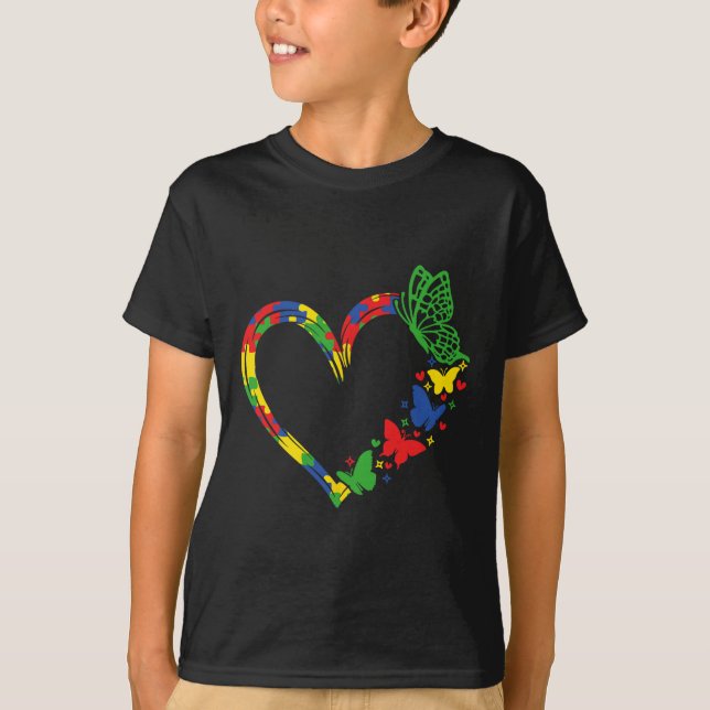T-shirt Sensibilisation sur l'autisme Accepter Comprendre  (Devant)