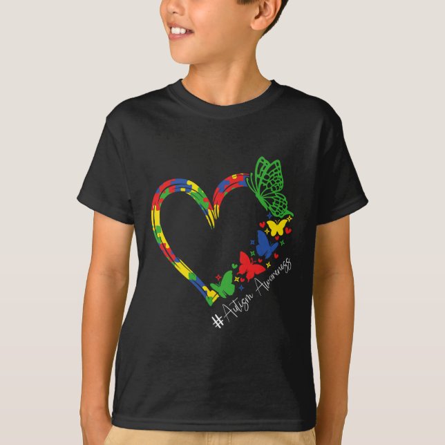 T-shirt Sensibilisation sur l'autisme Accepter Comprendre  (Devant)