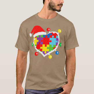T-shirt Sensibilisation sur l'autisme Amour Coeur Puzzle p