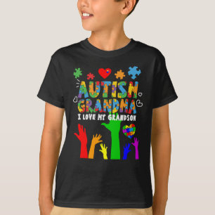 T-shirt Sensibilisation sur l'autisme Autisme Grand-mère 
