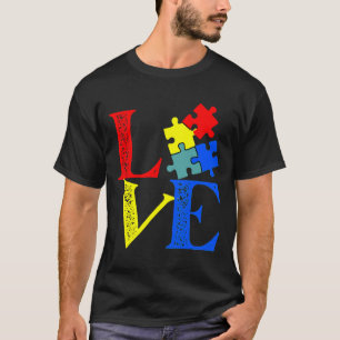 T-shirt Sensibilisation sur l'autisme Autisme Maman Tee As