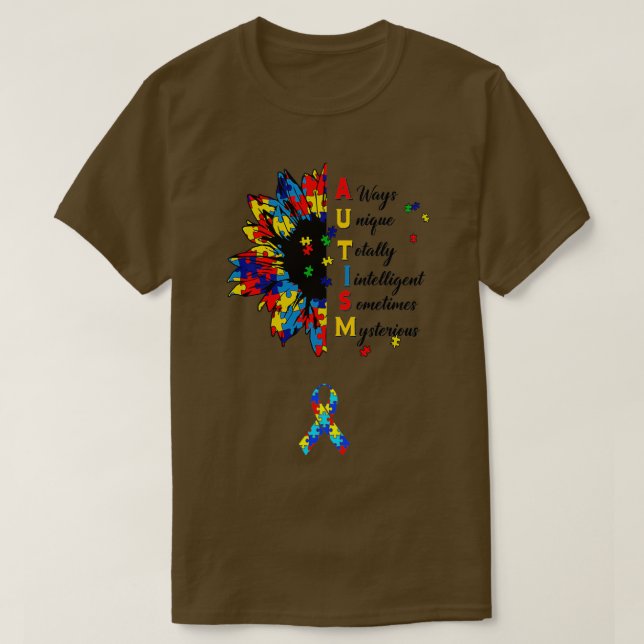T-shirt Sensibilisation sur l'autisme autisme s (Design devant)