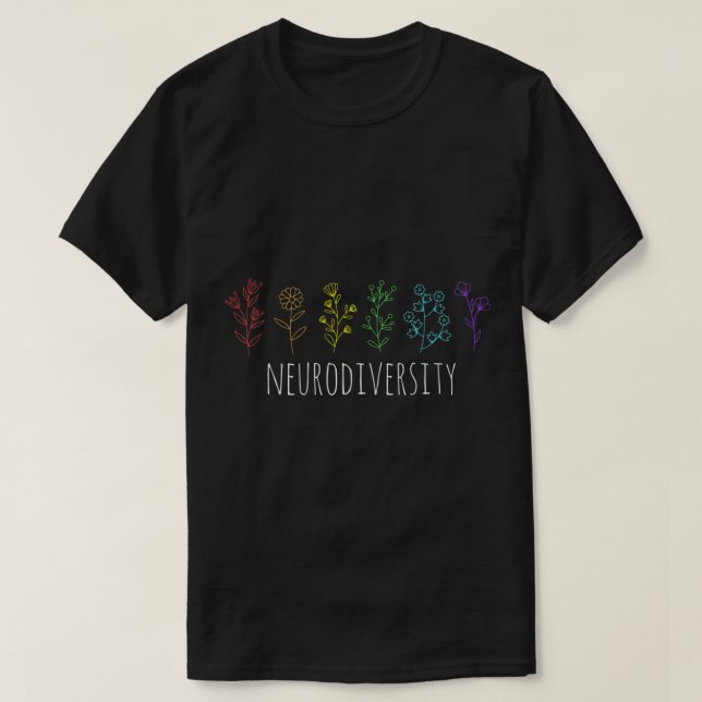 T-shirt Sensibilisation sur l'autisme Autistic Pride Rainb (Design devant)
