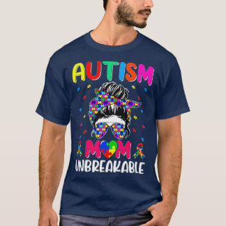T-shirt Sensibilisation sur l'autisme autistique Maman Vie
