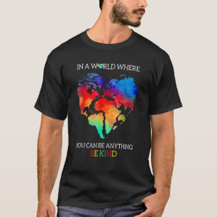 T-shirt Sensibilisation sur l'autisme Be Kind Enseignants