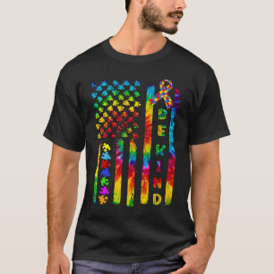 T-shirt Sensibilisation sur l'autisme Be Kind Puzzle US Am