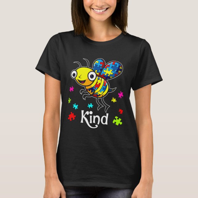 T-shirt Sensibilisation sur l'autisme Bee (Devant)