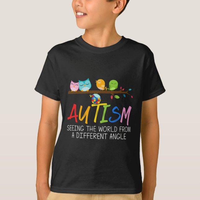 T-shirt Sensibilisation sur l'autisme Bird (Devant)