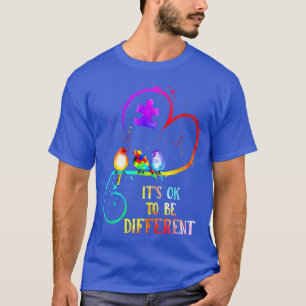T-shirt Sensibilisation sur l'autisme C'Est OK D'Être Diff