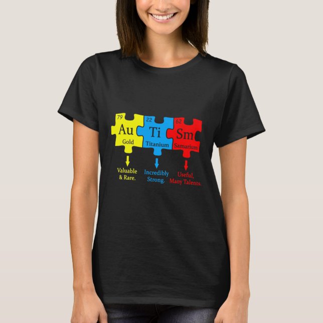 T-shirt Sensibilisation sur l'autisme chimique (Devant)