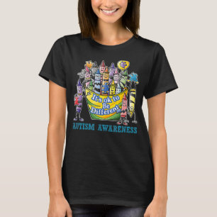 T-shirt Sensibilisation sur l'autisme Crayons Il_s Ok D'Ê