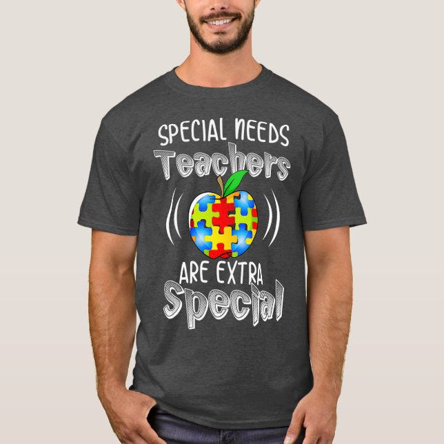 T-shirt Sensibilisation sur l'autisme Cute Autism Enseigna (Devant)
