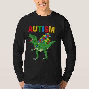 T-shirt Sensibilisation sur l'autisme Cute Dinosaur animal