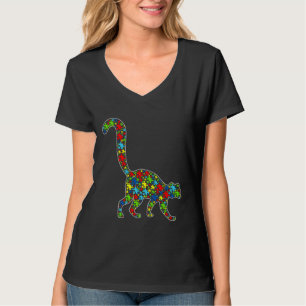 T-shirt Sensibilisation sur l'autisme Cute Lemur Puzzle Pi