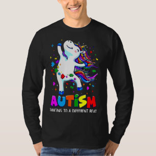 T-shirt Sensibilisation sur l'autisme Dabbing Unicorn Puzz