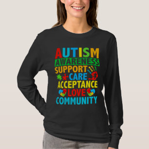 T-shirt Sensibilisation sur l'autisme d'acceptation de l'a