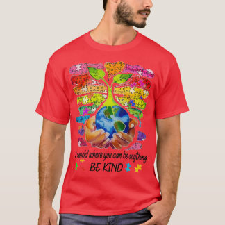 T-shirt Sensibilisation sur l'autisme Dans Un Monde Où L'O