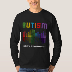 T-shirt Sensibilisation sur l'autisme Dansant À Un Beat Di