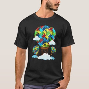 T-shirt Sensibilisation sur l'autisme de ballon à air chau